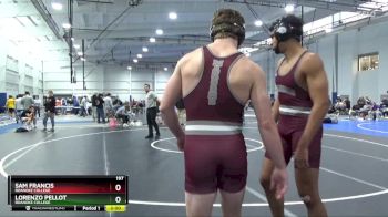 197 lbs Cons. Round 5 - Sam Francis, Roanoke College vs Lorenzo Pellot, Roanoke College