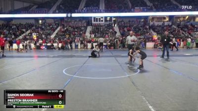 46 lbs Cons. Round 2 - Damon Sidoriak, Salina vs Preston Brammer, Southwest Timberwolves Wrestling Club