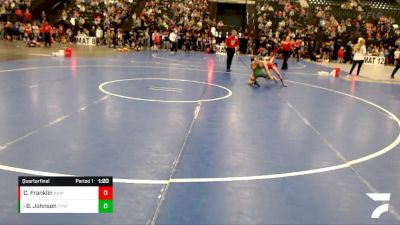 74 lbs Quarterfinal - Brayden Johnson, Pikes Peak Warriors vs Corbin Franklin, Atwood Kids Wrestling