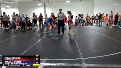 107 lbs Round 2 (4 Team) - Peggy Sue Dean, NJ Select vs Sarah Amonette, Tri State Training Center Blue