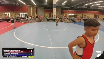 93 lbs Round 3 - Jeremiah Cisneros, Malicious Grounds Wrestling Club vs Cooper Knochel, Apex Grappling Academy