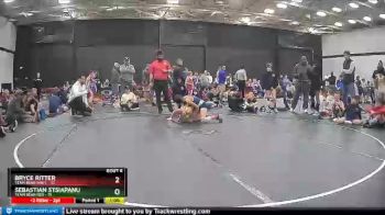 90 lbs Sebastian Stsiapanu, Team Bear Red vs Bryce Ritter, Team Bear Navy