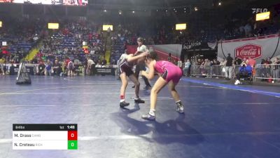 84 lbs Round Of 16 - Maci Drass, Cambria Heights vs Nadia Croteau, Richland