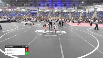 100 lbs Round Of 16 - Jax Quintana, Adams City vs Leland Roybal, Trinidad