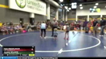 52 lbs Round 3 (12 Team) - Alaina Williams, Summit Wrestling Academy vs Maci Brendlinger, Grit And Grace