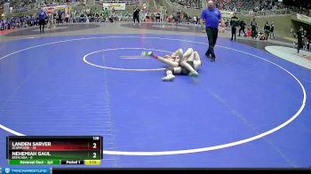 128 lbs Semis & 1st Wrestleback (8 Team) - Landen Sarver, Scappoose vs Nehemiah Gaul, Estacada