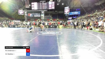 126 lbs Cons 64 #2 - Miles Anderson, Nebraska vs Wyatt Skebba, Wisconsin