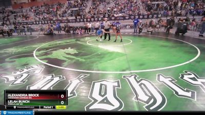 57 lbs Cons. Semi - Lelah Bunch, Steelclaw WC vs Alexandria Brock, Takedown Express WC