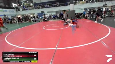 106 lbs Semifinal - Tyler Gill, Hanover Hawkeye Wrestling vs Aaryan Sharma, NOVA WC