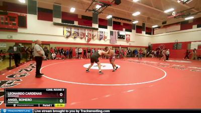 285 lbs Cons. Round 3 - Leonardo Cardenas, Okanogan vs Angel Romero, Sunnyside