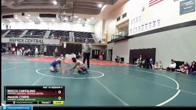 84 lbs 1st Place Match - Mason Corpe, Midwest Xtreme Wrestling vs Rocco Cartalino, Midwest Regional Training Center