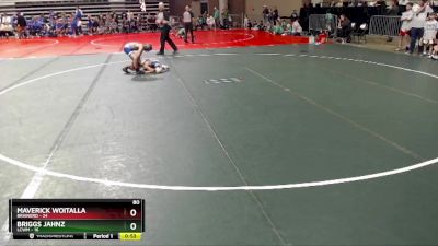 80 lbs Placement (4 Team) - Maverick Woitalla, Brainerd vs Briggs Jahnz, LCWM