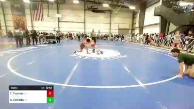 113 lbs Consi Of 32 #2 - Tyler Thomas, NJ vs Adan Estrada, WA