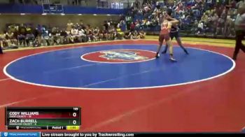 195 lbs Quarterfinals (8 Team) - Zach Burrell, Haralson County vs Cody Williams, Dade County