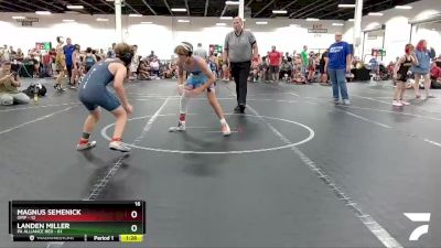 110 lbs Round 3 (4 Team) - Magnus Semenick, OMP vs Landen Miller, PA Alliance Red