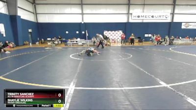 56 lbs Round 1 - Shaylie Wilkins, Weiser Wrestling vs Trinity Sanchez, All In Wrestling Academy