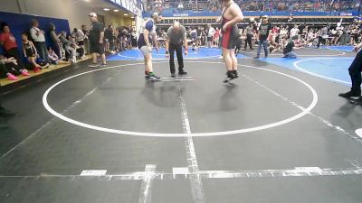 285 lbs Quarterfinal - Ben Winter, Hilldale Youth Wrestling Club vs Mary Gray, Tulsa Rangers