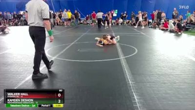 80 lbs Round 6 (8 Team) - Kamden Deshon, Neighborhood Wrestling vs Walker Hall, Phoenix WC