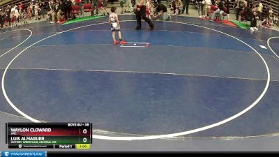 39 lbs Cons. Round 3 - Waylon Cloward, JWC vs Luis Almaguer, Victory Wrestling-Central WA