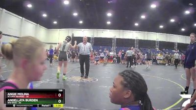 138 lbs Round 2 (4 Team) - Angie Molina, SC Lady Reapers vs Angellaya Burden, Bad Bass