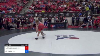 55 kg Quarters - Lincoln Sledzianowski, Pennsylvania vs Dale Corbin, Wisconsin