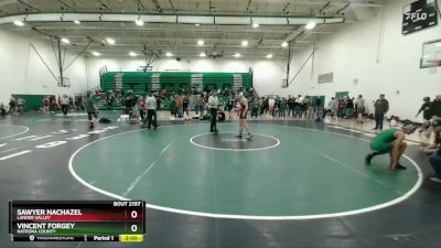 144 lbs Cons. Round 4 - Sawyer Nachazel, Lander Valley vs Vincent Forgey, Natrona County