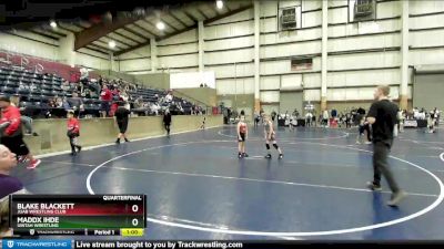 66 lbs Quarterfinal - Blake Blackett, Juab Wrestling Club vs Maddx Ihde, Uintah Wrestling