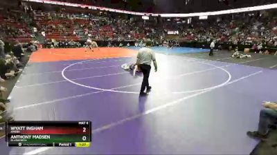 D2-182 lbs Quarterfinal - Wyatt Ingham, Amery vs Anthony Madsen, Ellsworth