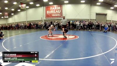 53 lbs Semifinal - Kyle Savage, Scanlan Wrestling Academy vs Boone Lloyd, Smith Mountain Lake Wrestling