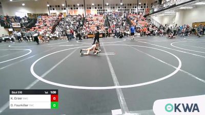 49 lbs Semifinal - Knox Greer, Salina Wrestling Club vs Dakota Fourkiller, Tahlequah Wrestling Club