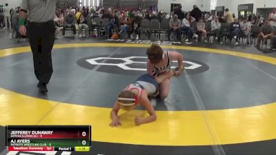 95 lbs Round 2 (8 Team) - AJ Ayers, Patriots Wrestling Club vs Jefferey Dunaway, Gotcha Illinois (IL)