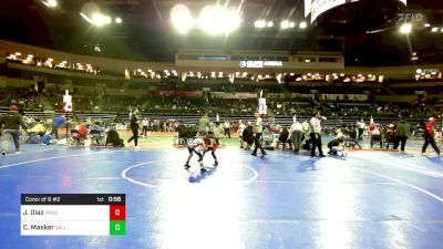 55 lbs Consi Of 8 #2 - Josiah Diaz, Predators vs Colton Masker, Validus