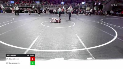 49.7-54.5 lbs Quarterfinal - Myka Morrill, Butler Youth Wrestling vs Ryken Stephens, Abilene Kids