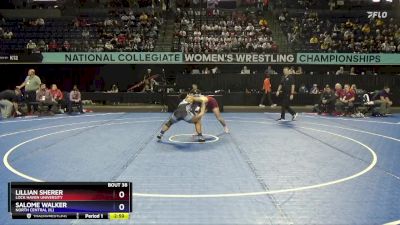 130 lbs Champ. Round 1 - Lillian Sherer, Lock Haven University vs Salome Walker, North Central (IL)