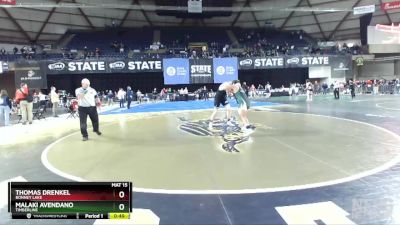 3A 285 lbs Cons. Round 4 - Malaki Avendano, Timberline vs Thomas Drenkel, Bonney Lake