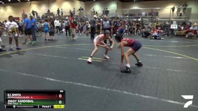 90 lbs Semis & 1st Wrestleback (8 Team) - Ziggy Sandobal, Ohio Gold vs Ej Smith, Untouchables Black