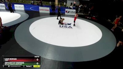 74 lbs Cons. Round 6 - Liam Roman, LAWC vs Demarcus Hawkins, Delano Diablos Wrestling