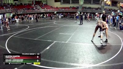 125 lbs Champ. Round 1 - Drake Arensdorf, Ogallala Youth Wrestling vs Austin Martin, Nebraska Boyz