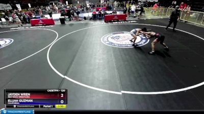 120 lbs Quarterfinal - Jayden Wren, Red Wave Wrestling vs Elijah Guzman, California