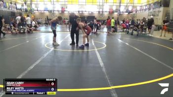 119 lbs Round 5 - Adam Carey, Indee Mat Club vs Riley Watts, Siouxland Wrestling Academy