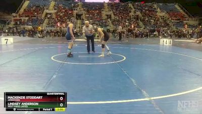 130 lbs Quarterfinal - Lindsey Anderson, West Fargo United vs Mackenzie Stoddart, Jamestown