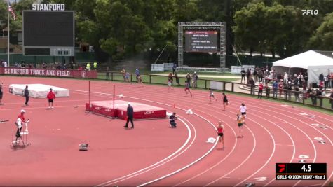 High School Girls' 4x100m Relay, Finals 1