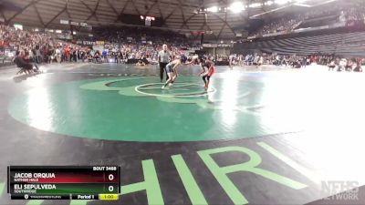3A 120 lbs Cons. Round 2 - Eli Sepulveda, Southridge vs Jacob Orquia, Nathan Hale