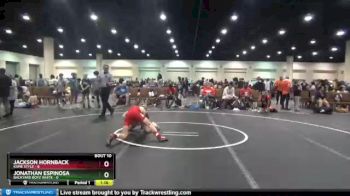 106 lbs Round 3 (8 Team) - Jackson Hornback, Kame Style vs Jonathan Espinosa, Backyard Boyz White