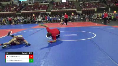 62 lbs Quarterfinal - Jett Morehouse, Glasgow Wrestling Club vs Keaton DuCharme, Baker Wrestling Club