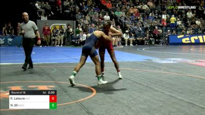 141 lbs Round Of 16 - Ryan Leisure, Iowa State vs Nick Gil, Navy