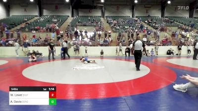 54 lbs 3rd Place - Watson Lowe, South Forsyth WAR Wrestling Club vs Andy Davis, Dendy Trained Wrestling