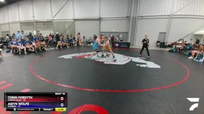 220 lbs Placement Matches (8 Team) - Torin Forsyth, Kansas Blue vs Aidyn Wolfe, Florida