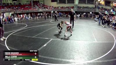 46-48 lbs Semifinal - Reese Bingner, Norfolk Jr Wrestling Club vs Bella Zoerb, Warrior Wrestling Academy