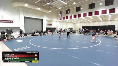 132 lbs Placement Matches (8 Team) - Lilly Luft, Charles City, IA vs Amelia Howell, Batavia, IL